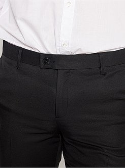 Calças de fato regular em twill - Kiabi