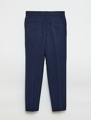 Calças de fato regular lisas