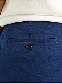 Calças de fato slim em twill - Kiabi