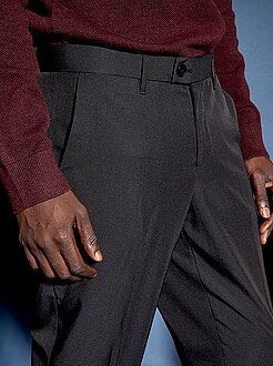 Calças de fato slim em twill - Kiabi