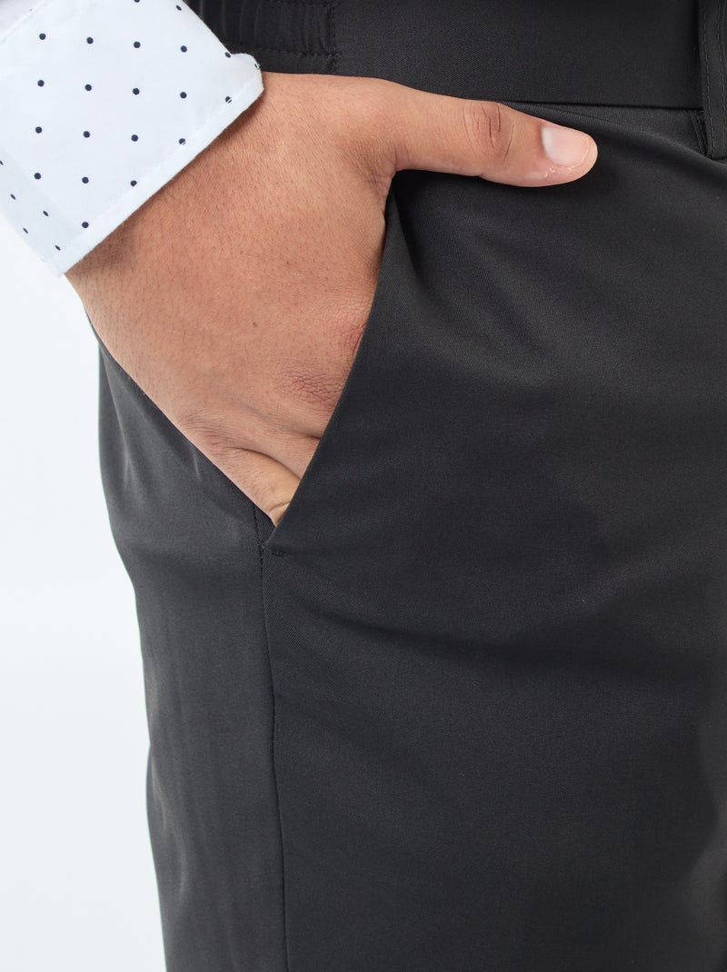 Calças de fato slim Preto - Kiabi