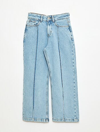 Calças de ganga 5 bolsos com corte largo