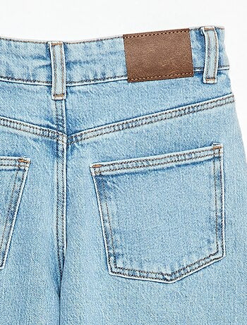 Calças de ganga 5 bolsos com corte largo