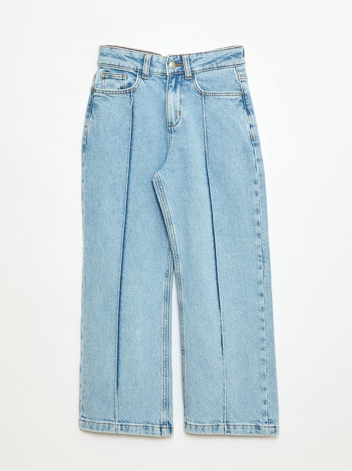 Calças de ganga 5 bolsos com corte largo - Kiabi