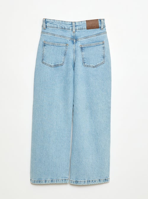 Calças de ganga 5 bolsos com corte largo - Kiabi