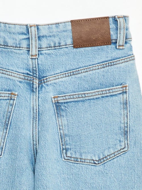 Calças de ganga 5 bolsos com corte largo - Kiabi