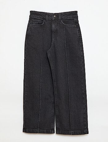 Calças de ganga 5 bolsos com corte largo