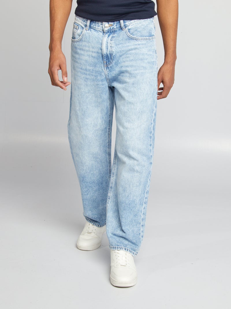 Calças de ganga baggy - Larga AZUL - Kiabi