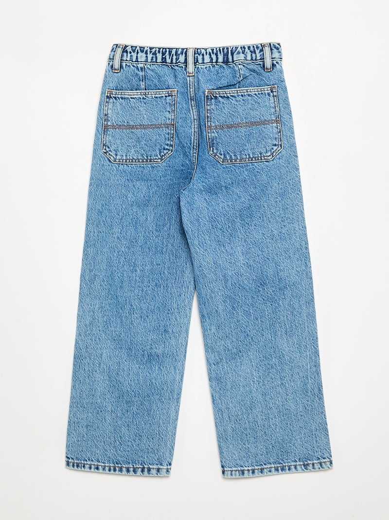 Calças de ganga baggy Azul - Kiabi