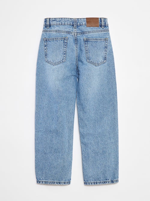 Calças de ganga baggy com 5 bolsos - Kiabi