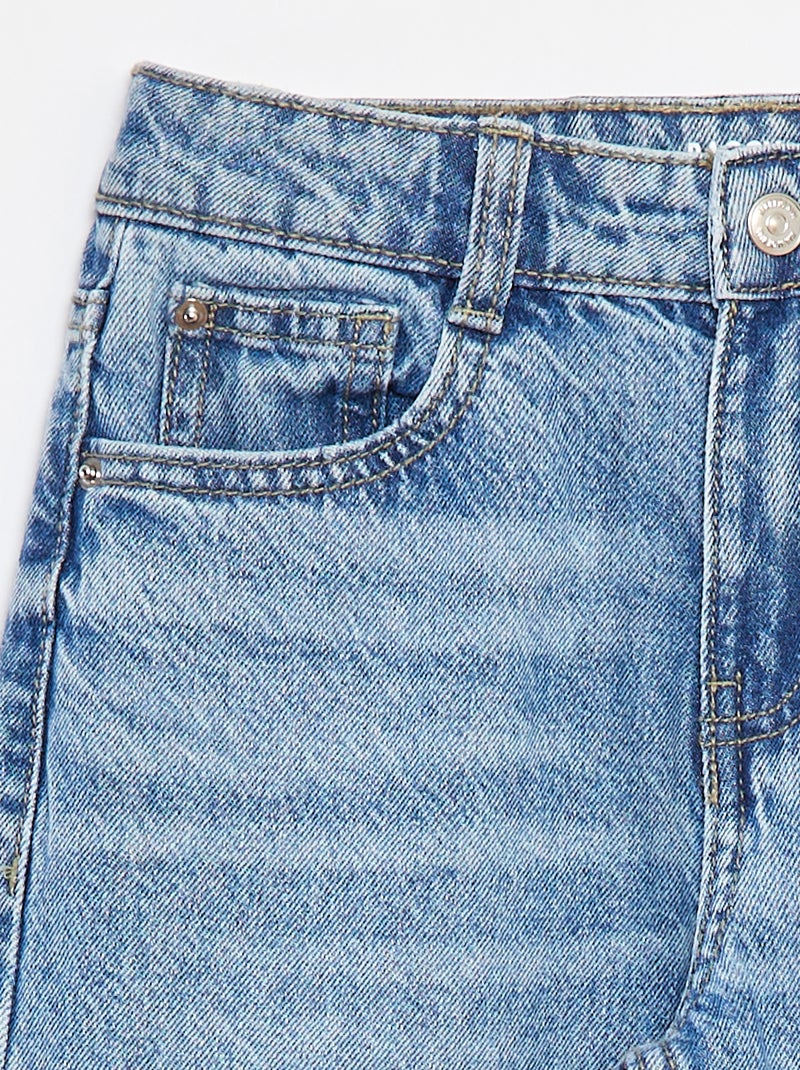 Calças de ganga baggy com 5 bolsos Azul - Kiabi