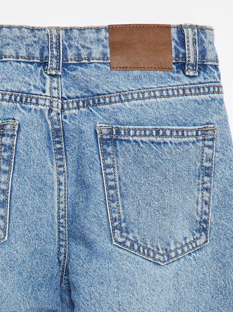 Calças de ganga baggy com 5 bolsos Azul - Kiabi