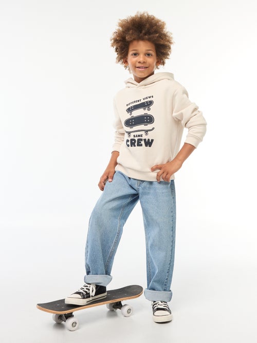 Calças de ganga baggy com 5 bolsos - Kiabi