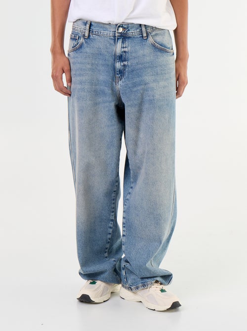 Calças de ganga baggy com 5 bolsos - Kiabi