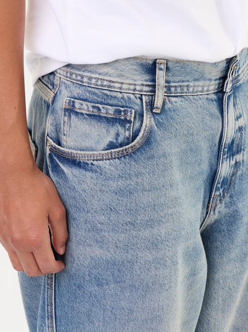 Calças de ganga baggy com 5 bolsos - Kiabi