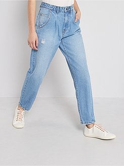 Calças de ganga baggy destroy - Kiabi