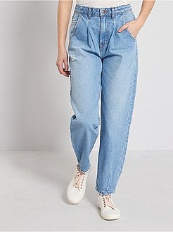 Calças de ganga baggy destroy - Kiabi