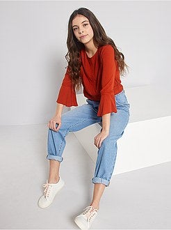 Calças de ganga baggy destroy - Kiabi