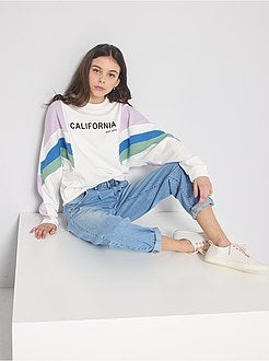 Calças de ganga baggy destroy - Kiabi