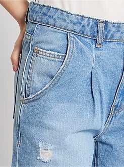 Calças de ganga baggy destroy - Kiabi