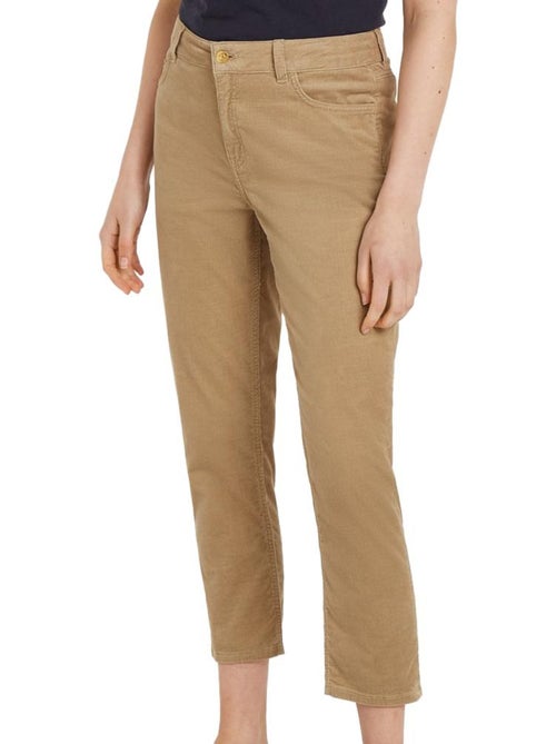 Calças de Ganga Bege de Corduroy para Mulher Tommy Hilfiger - Kiabi Calças de Ganga Bege de Corduroy para Mulher Tommy Hilfiger - Kiabi