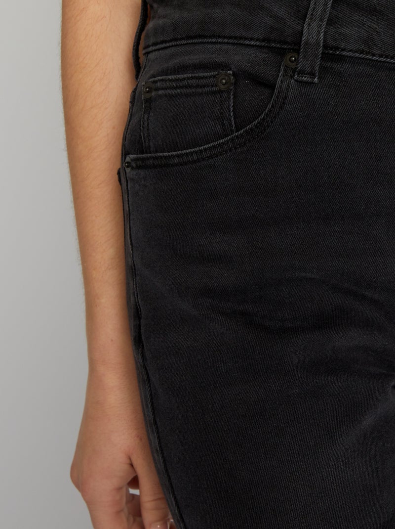 Calças de ganga boca de sino - L30 PRETO - Kiabi