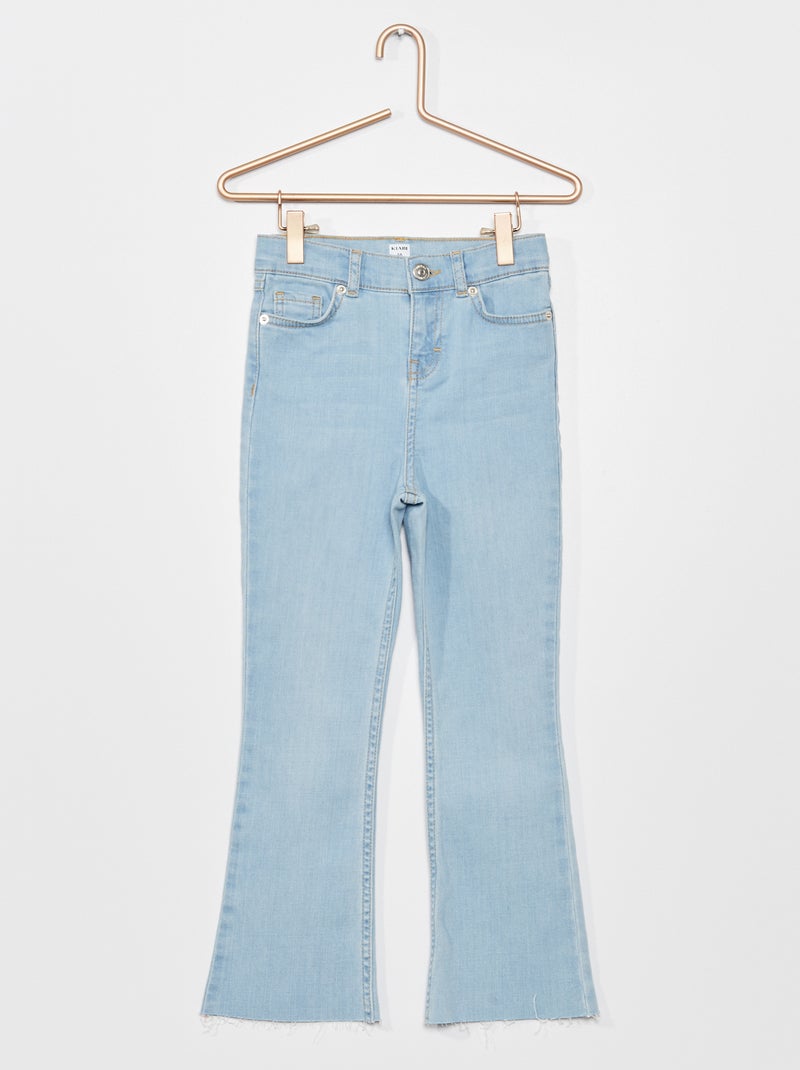 Calças de ganga bootcut cropped Azul - Kiabi