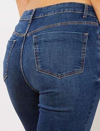 Calças de ganga bootcut de cintura subida - Kiabi