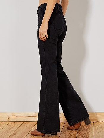 Calças de ganga bootcut de cintura subida - Kiabi