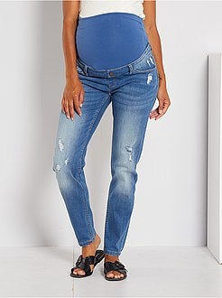 Calças de ganga boyfriend pré-mamã - Kiabi