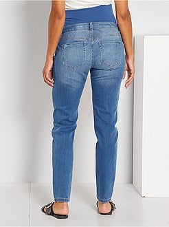 Calças de ganga boyfriend pré-mamã - Kiabi