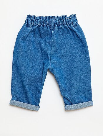 Calças de ganga com bolsos fantasia