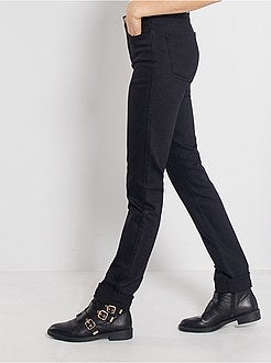 Calças de ganga com corte direito de comprimento US34 de conceção ecológica - Kiabi