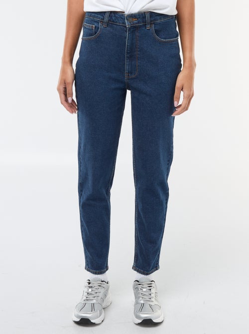 Calças de ganga com corte mom - L28 - Kiabi