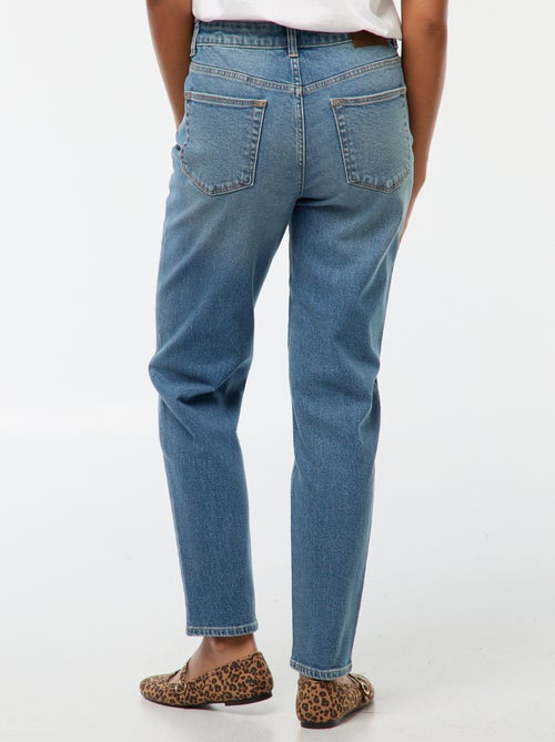 Calças de ganga com corte mom - L28 - Kiabi