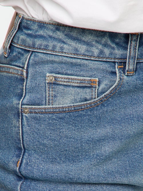 Calças de ganga com corte mom - L28 - Kiabi