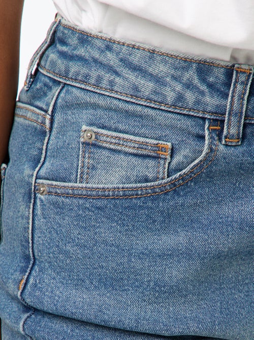 Calças de ganga com corte mom - L30 - Kiabi