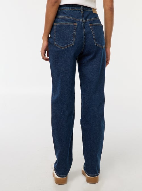 Calças de ganga com corte mom - L32 - Kiabi