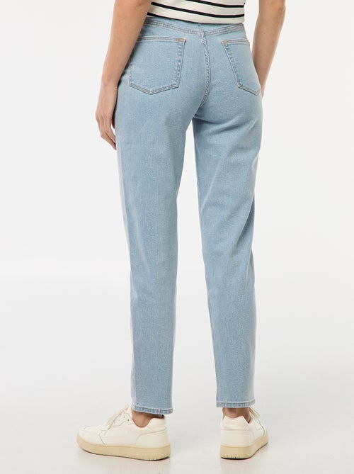 Calças de ganga com corte mom - L32 - Kiabi