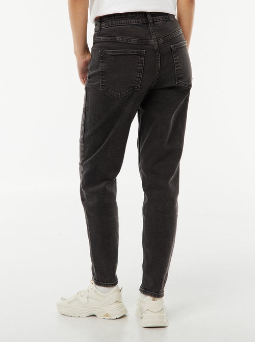 Calças de ganga com corte mom - L32 - Kiabi