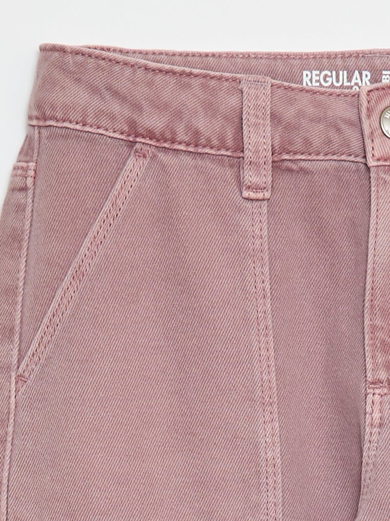 Calças de ganga com multibolsos Violeta - Kiabi
