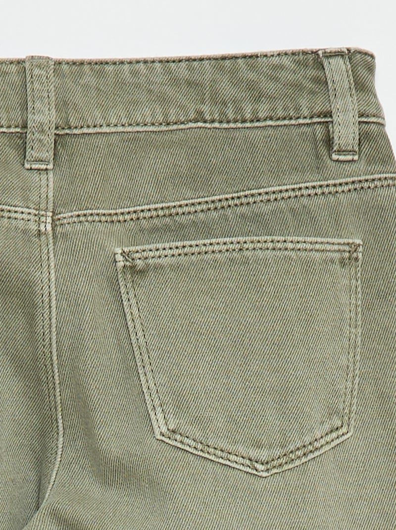 Calças de ganga com múltiplos bolsos Verde - Kiabi