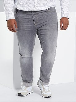 Calças de ganga com rasgões - Kiabi