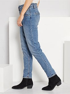 Calças de ganga com recorte western - Kiabi