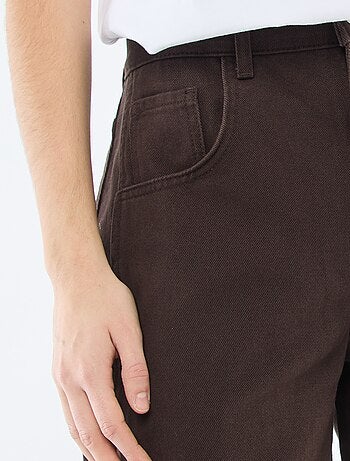 Calças de ganga corte balão