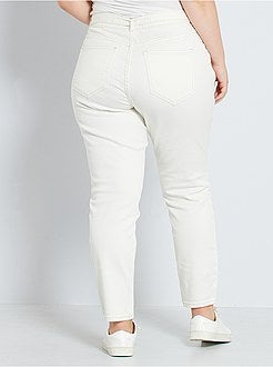 Calças de ganga corte direito com cinto para atar - Kiabi