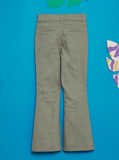 Calças de ganga corte flare/bootcut - Kiabi