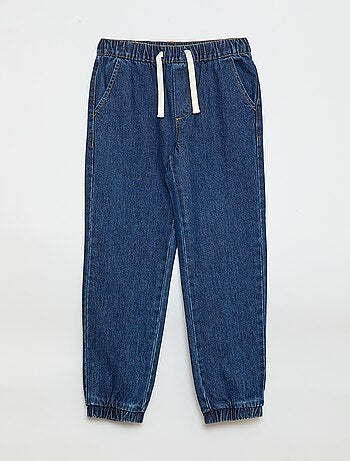 Calças de ganga corte jogger