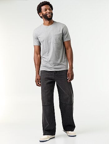 Calças de ganga corte largo / Loose fit com 5 bolsos