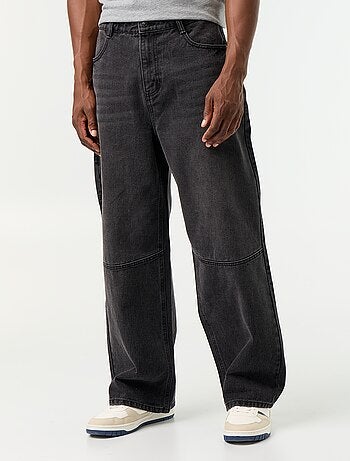 Calças de ganga corte largo / Loose fit com 5 bolsos